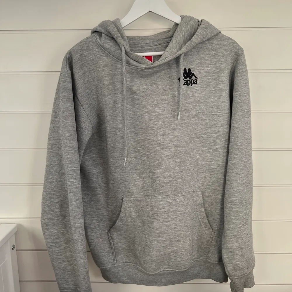 Grå hoodie från Kappa! I bra skick.. Hoodies.