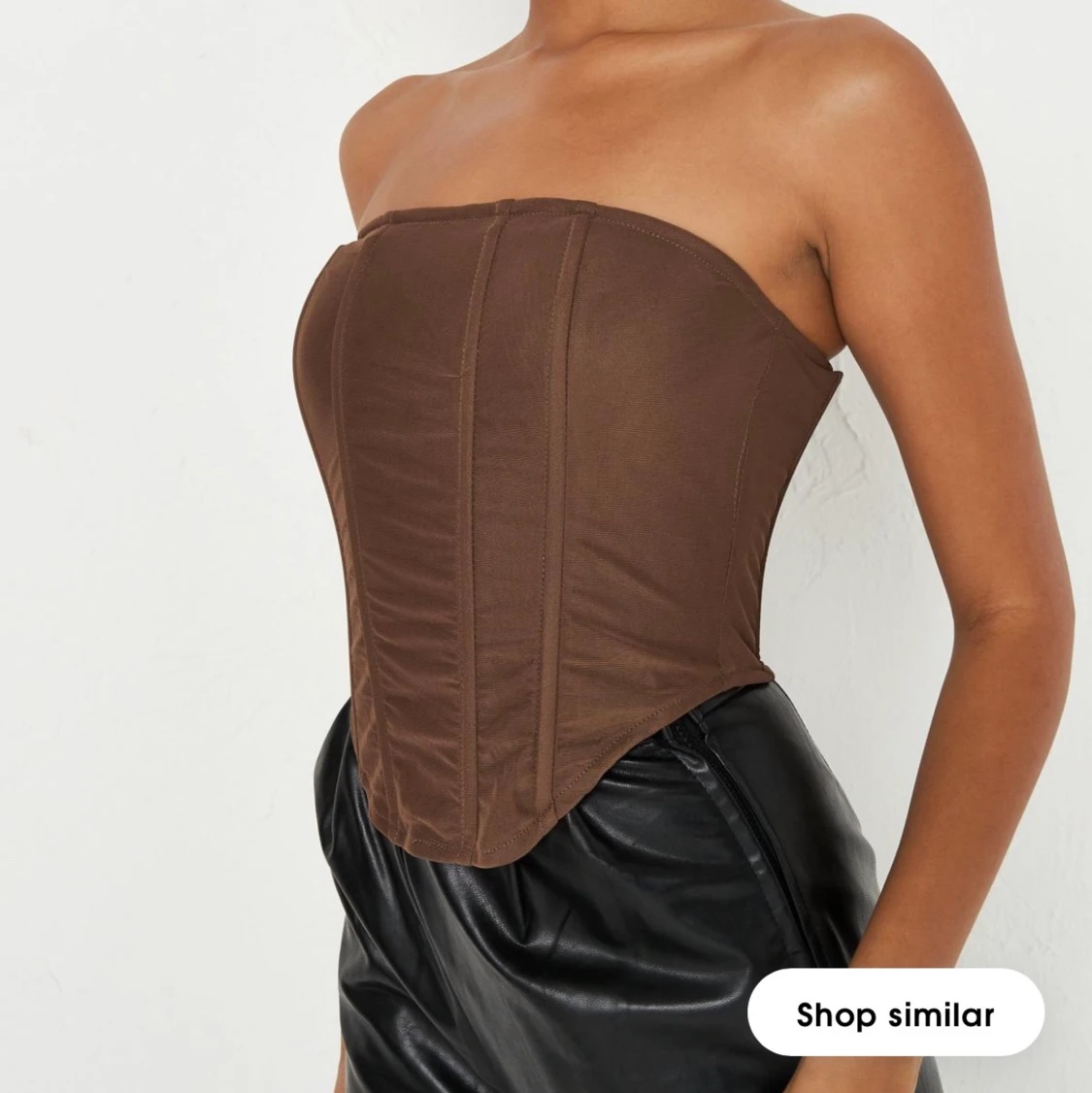 Brun topp från Missguided strl 38 - 91