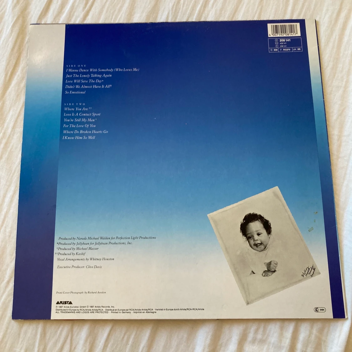 Whitney Houston vinylskiva  - 91