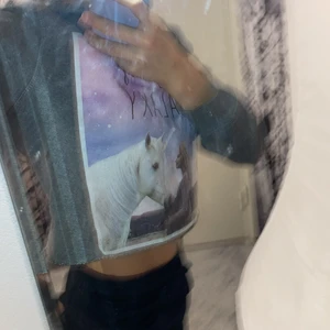 Snygg Hoodie  - Fin häst. Andvänd ca 10 gånger bra skick. Kan andvändas till 134