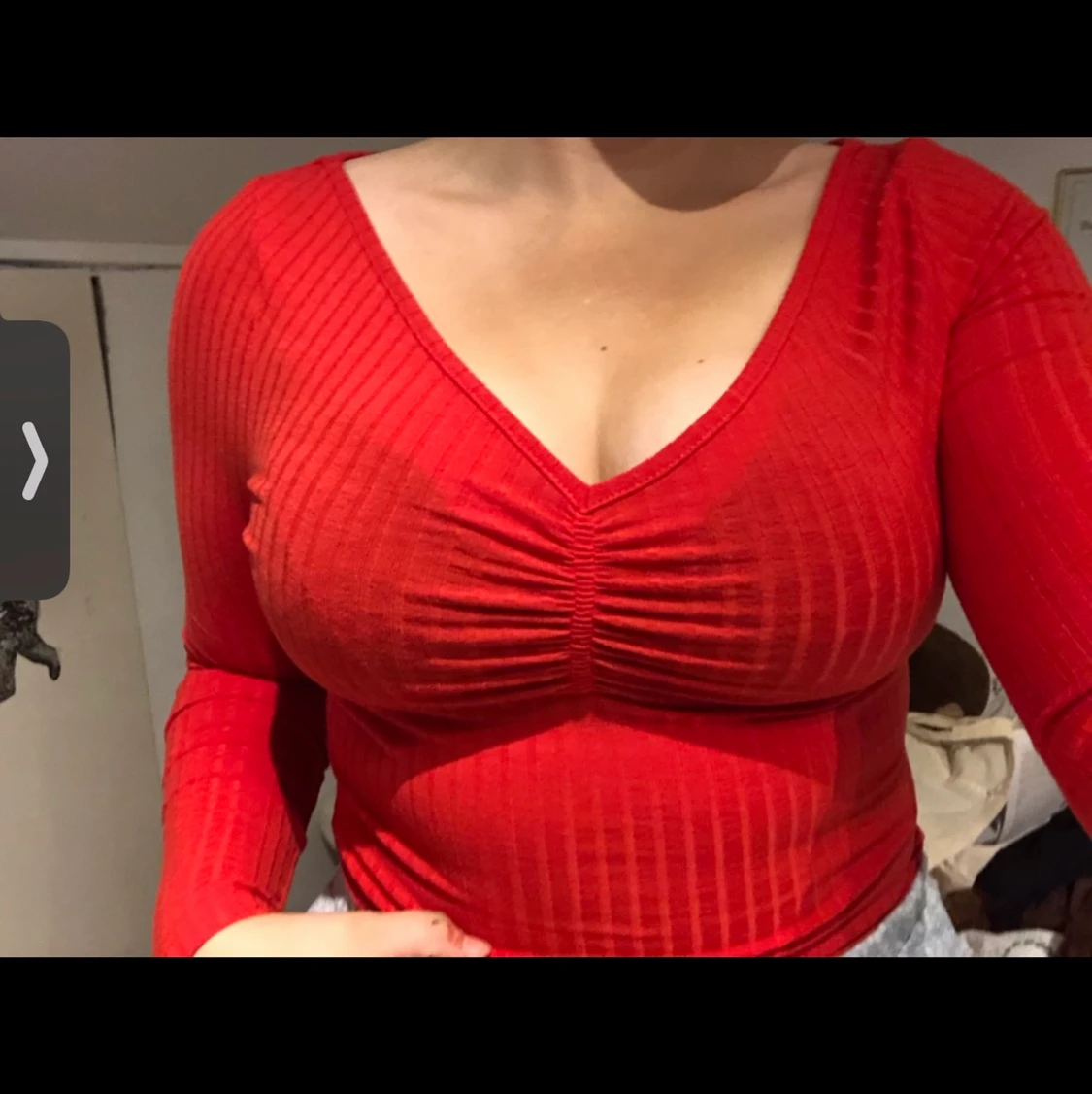 Röd smexig topp