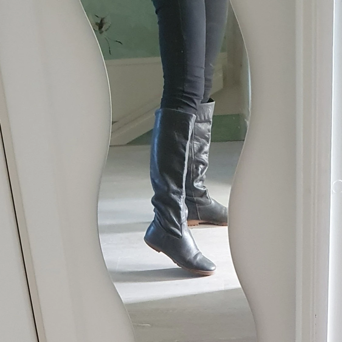 Läder stövlar  - 90