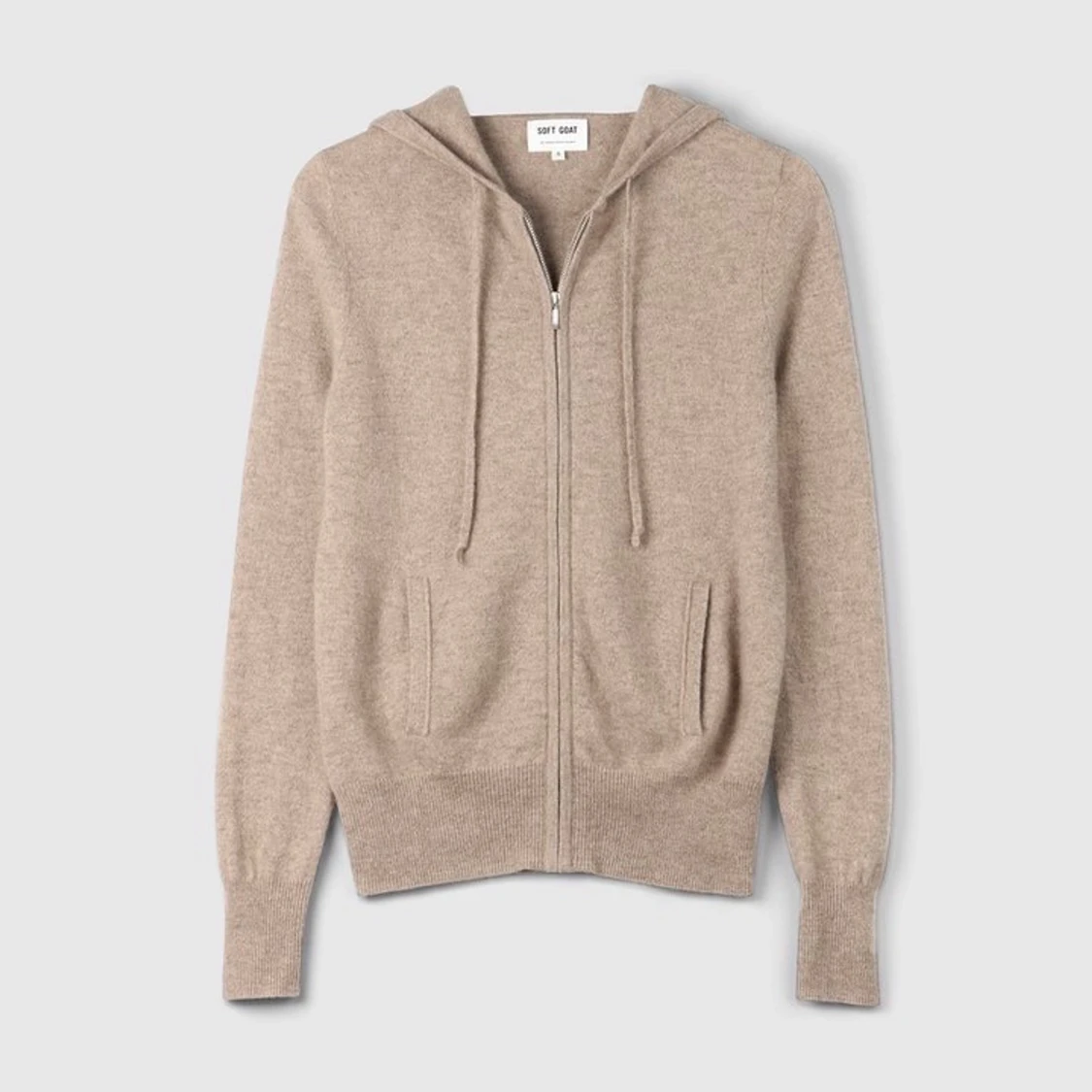 Soft goat cashmere hoodie