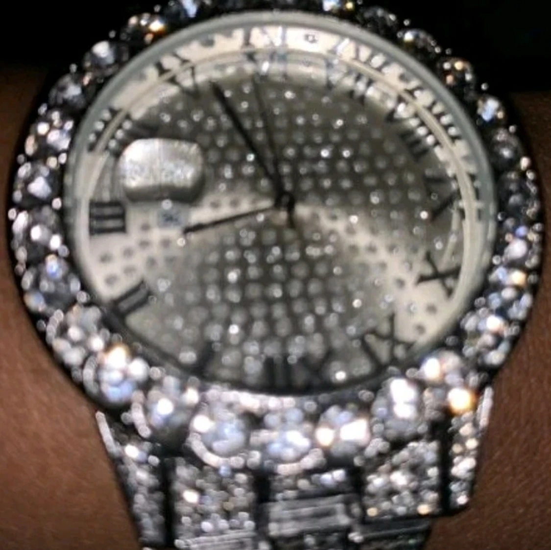 Silver färg armband klocka - 91