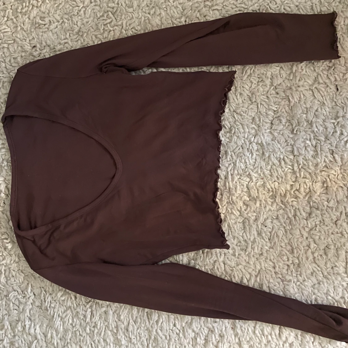 Långärmad brun tröja - 91