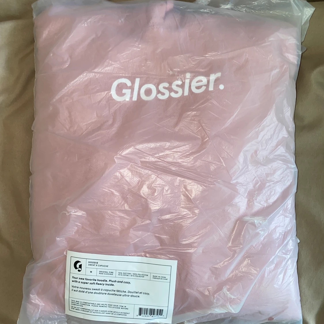 Glossier hoodie strl M  - 91