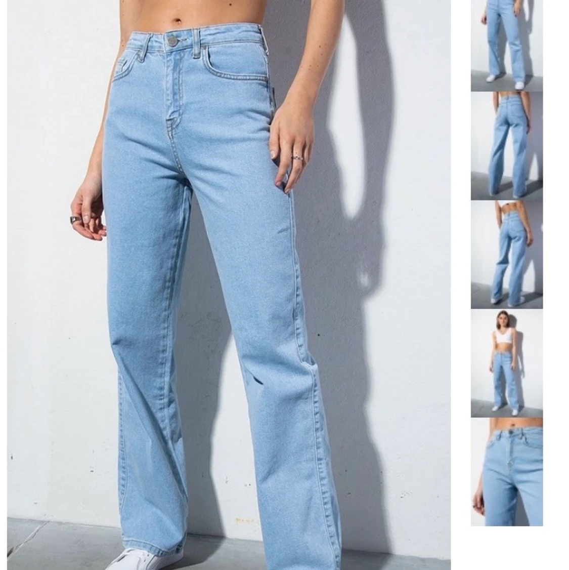 Blåa vida jeans - 91