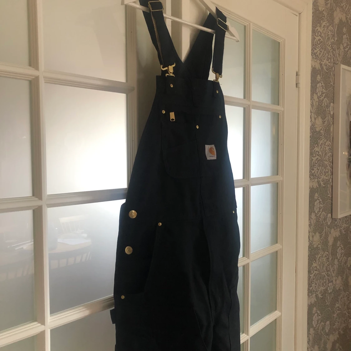 Svarta Carhartt Duck Bibs - 91