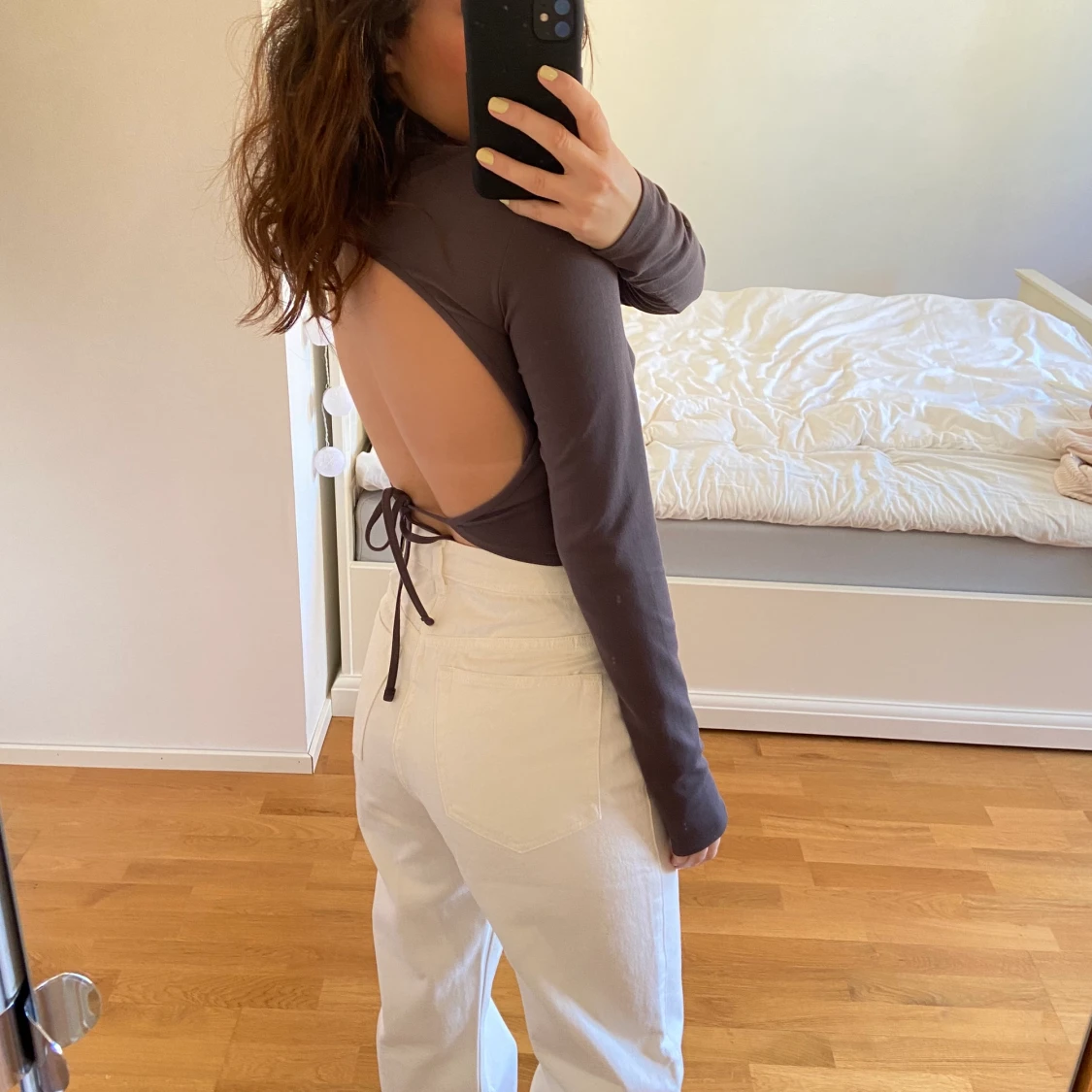 Topp med öppen rygg