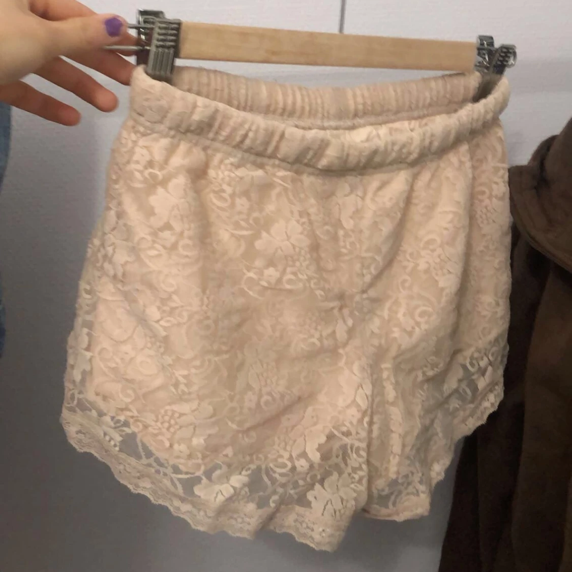 rosa Mjukis shorts/ sov shorts💕💕spets - 91