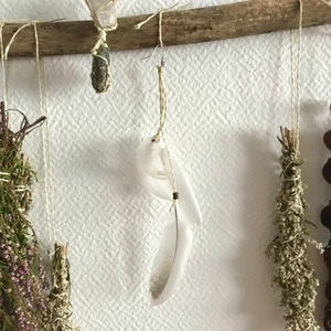 Handgjort fjäderörhänge - Handmade feather earring 🪶 Feathers from swedish birds, picked with care and love humanely from the ground and then disinfected for your safety. Cruelty free. All earrings are one of a kind! 🦚 