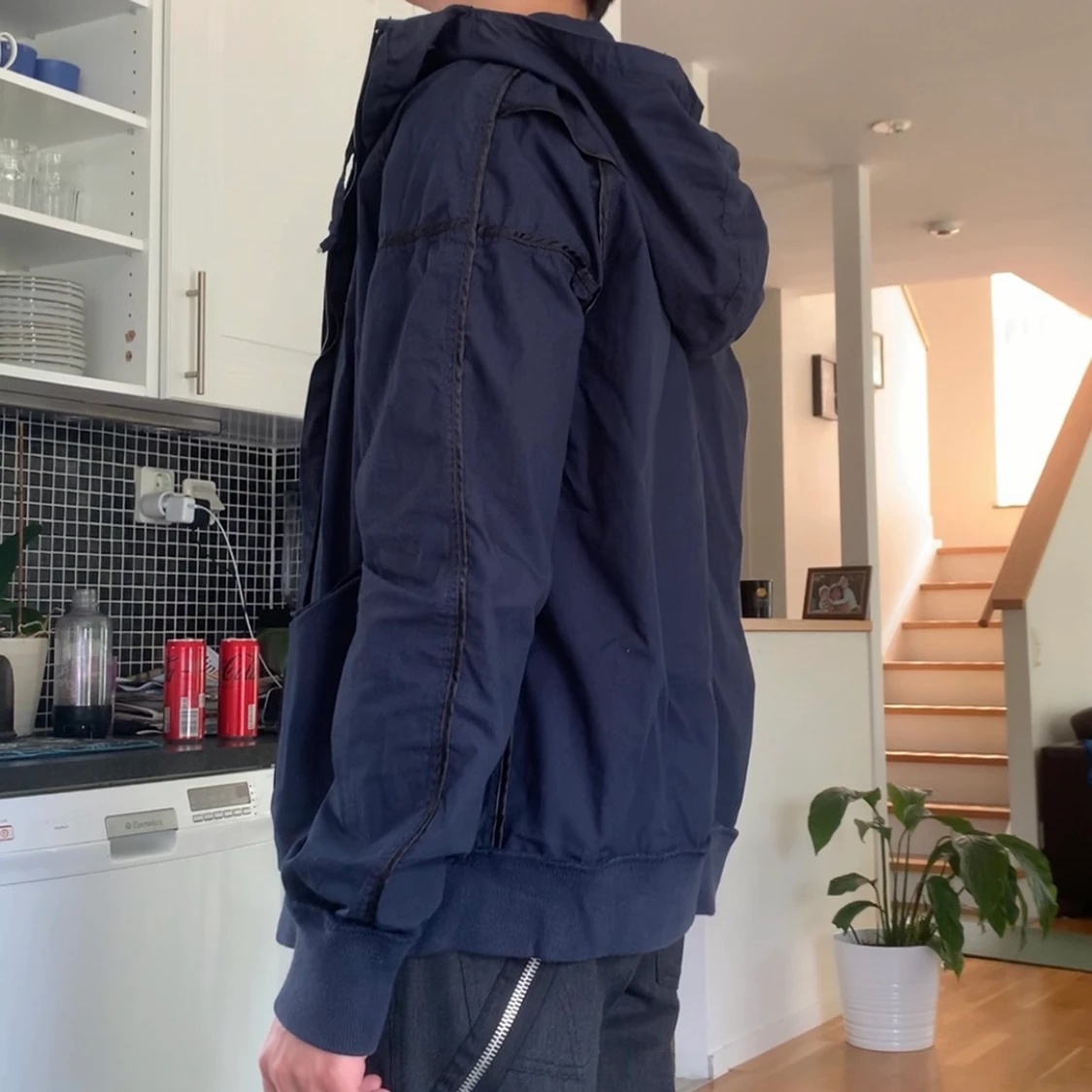 Techwear regnjacka windbreaker - 90