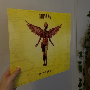 Nirvana vinyl ’In Utero’ - Säljer albumet 'In Utero' av Nirvana. Den har använts som prydnad och aldrig vart spelad på spelare. Säljer också nevermind och den klassiska svarta skivan. Alla för 700kr och en för 250kr! 🫶🏼