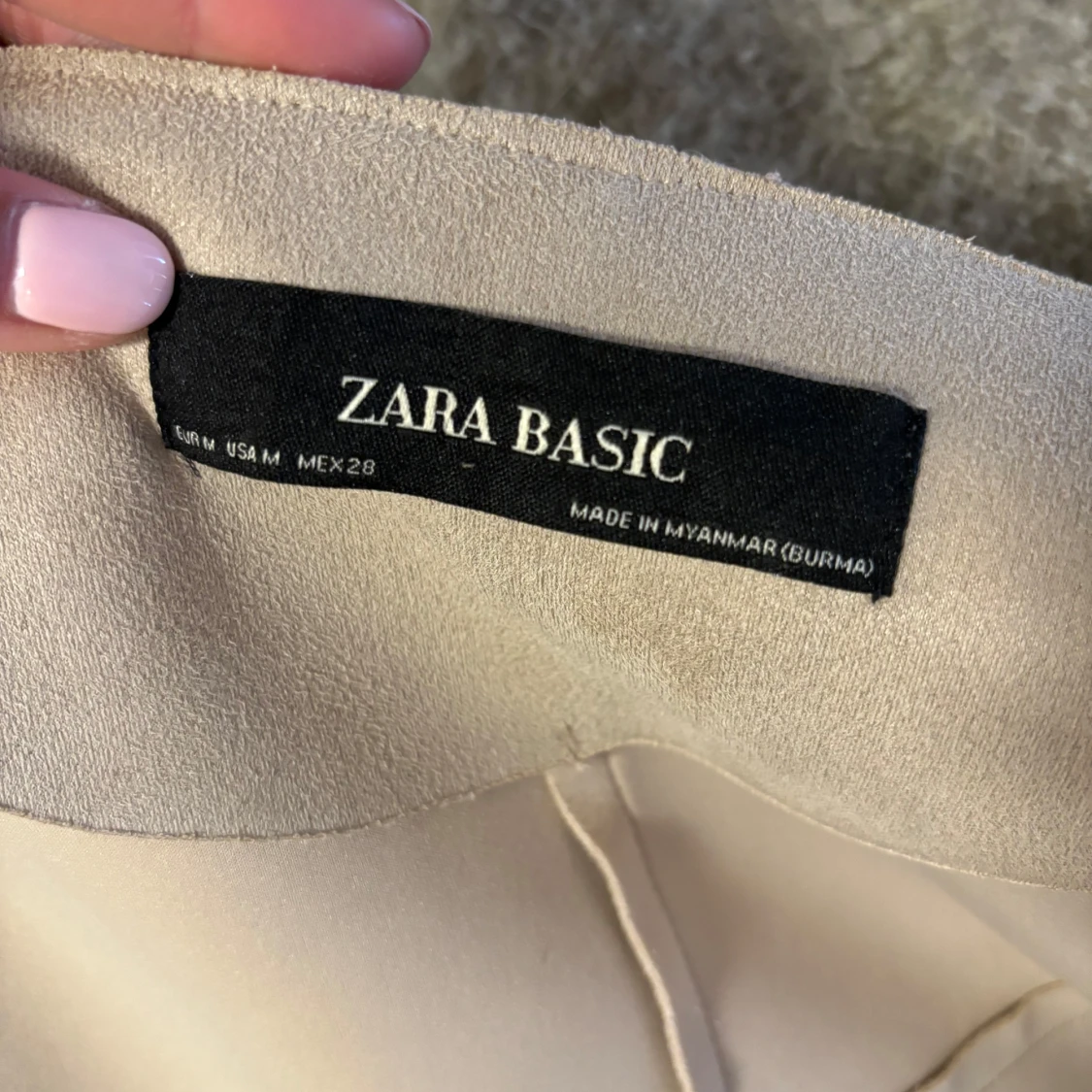 Beige mockajacka från Zara  - 3