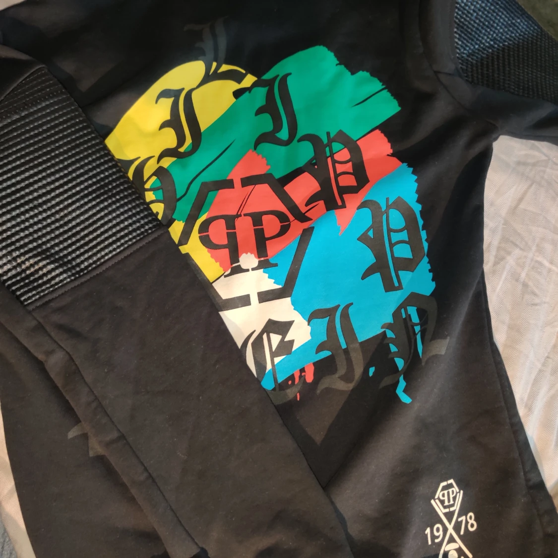 Philipp Plein svart sweatshirt med döskalle - 1