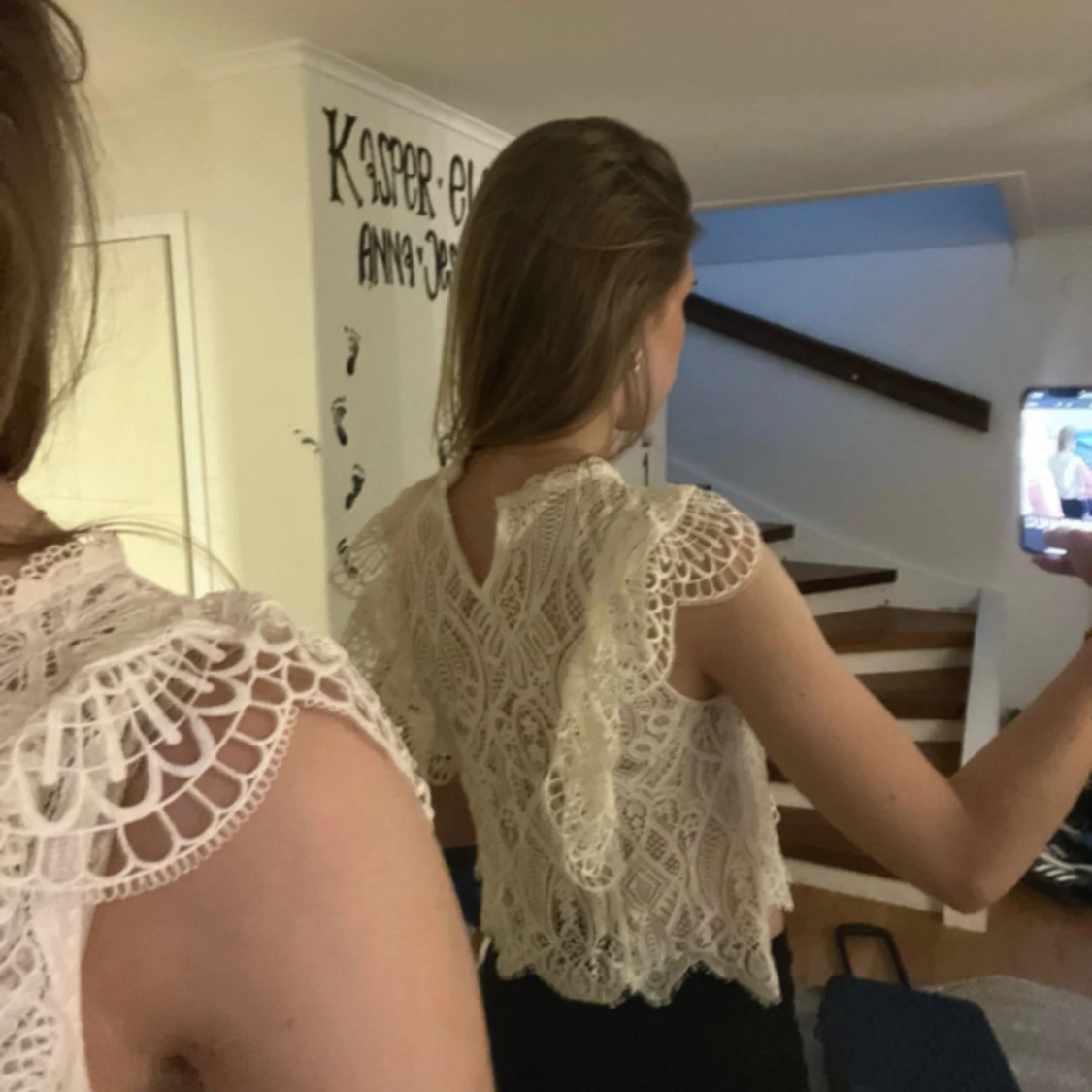 Spets volang blus från zara - 2