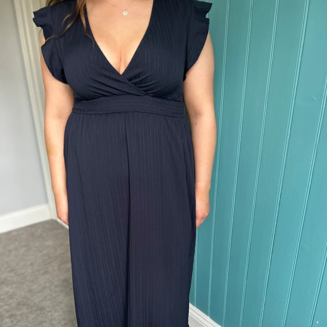 Mörkblå långklänning från SHEIN