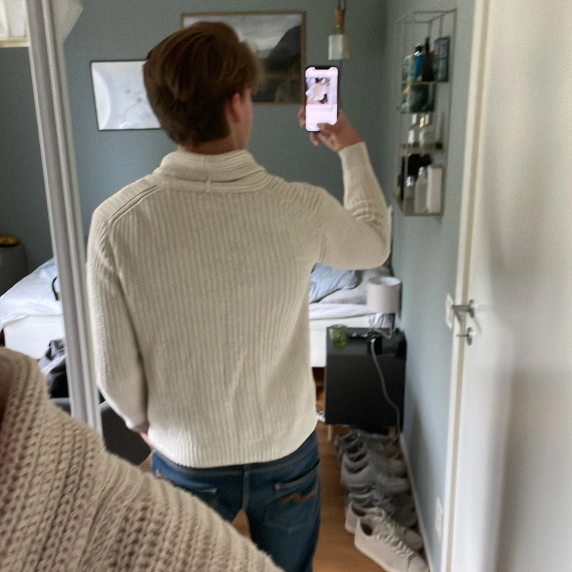 Stickad cardigan - 1