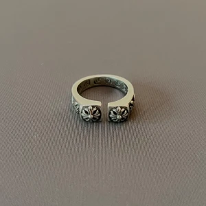 Chrome Fractured Oath Silver Ring - Storlek 8.5