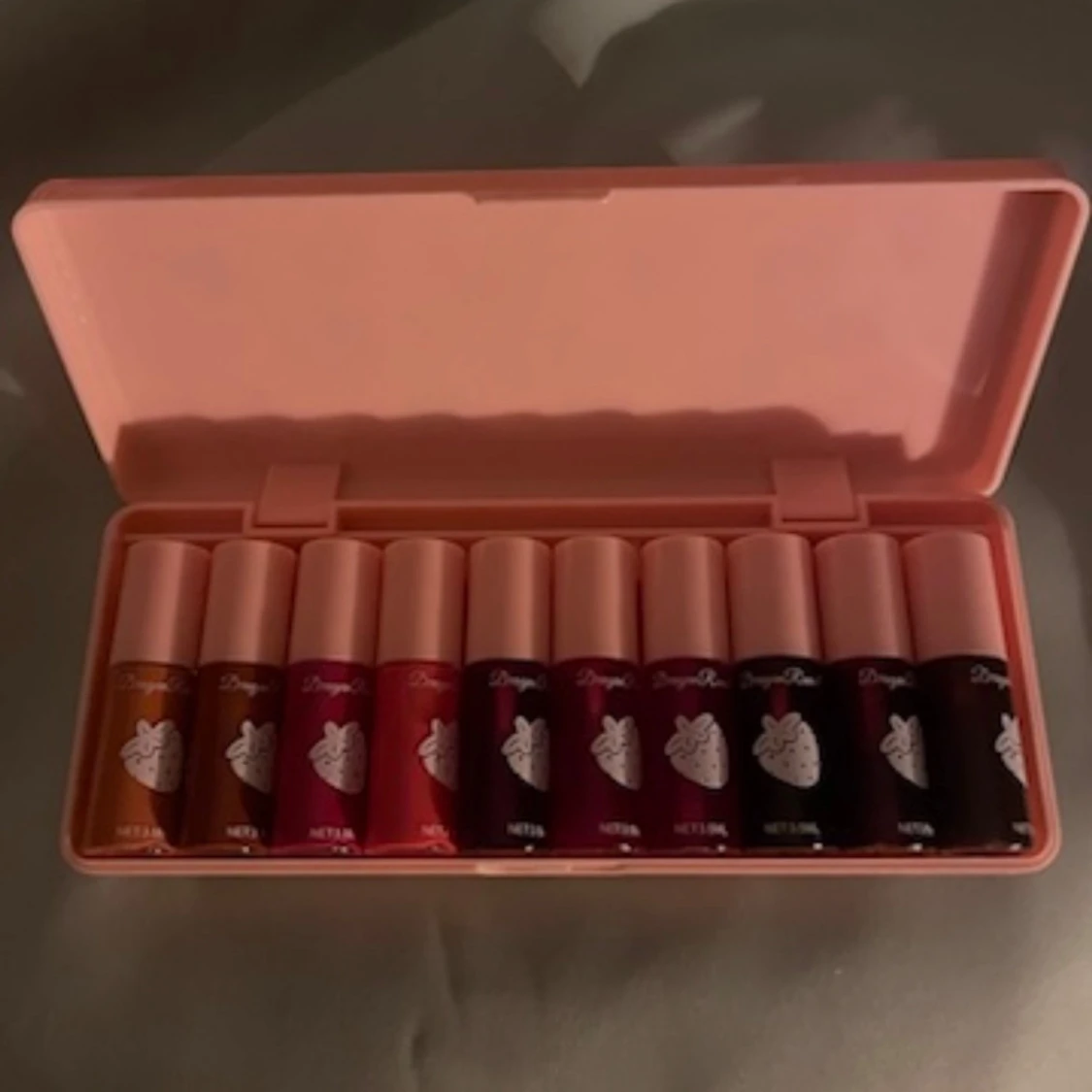 10 Strawberry läpptint set 