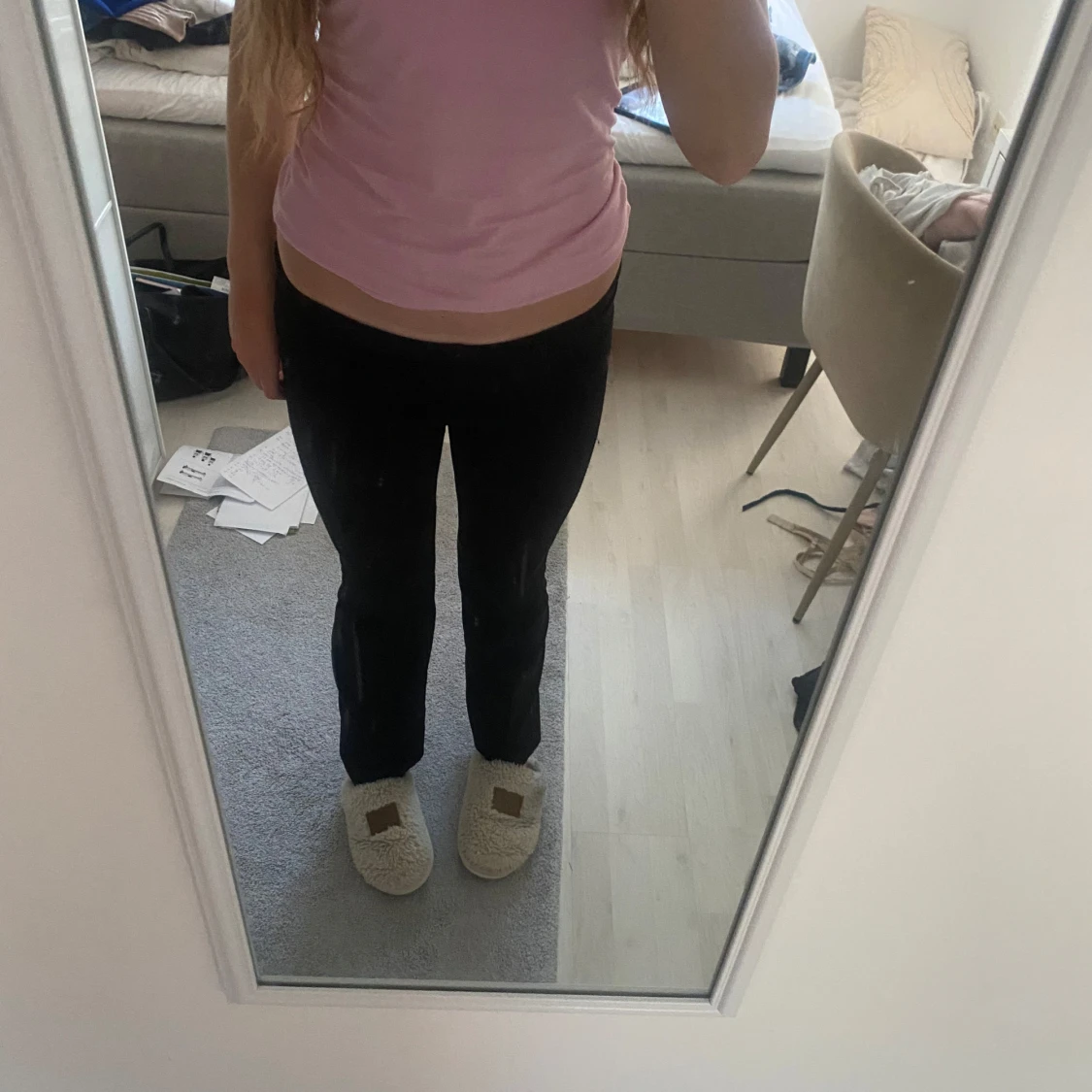 Svarta kostymbyxor bootcut - 2