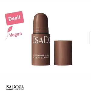 Contour Stick Sculpt & Define från IsaDora - Krämig contour stick från IsaDora i en brun nyans, perfekt för att skulptera och definiera ansiktet. Enkel att applicera tack vare stickformatet. Vegansk formula. Aldrig använd! 🩷 Nypris 120kr, säljes för 80kr                                  För fler bilder skriv i chatten 🌸