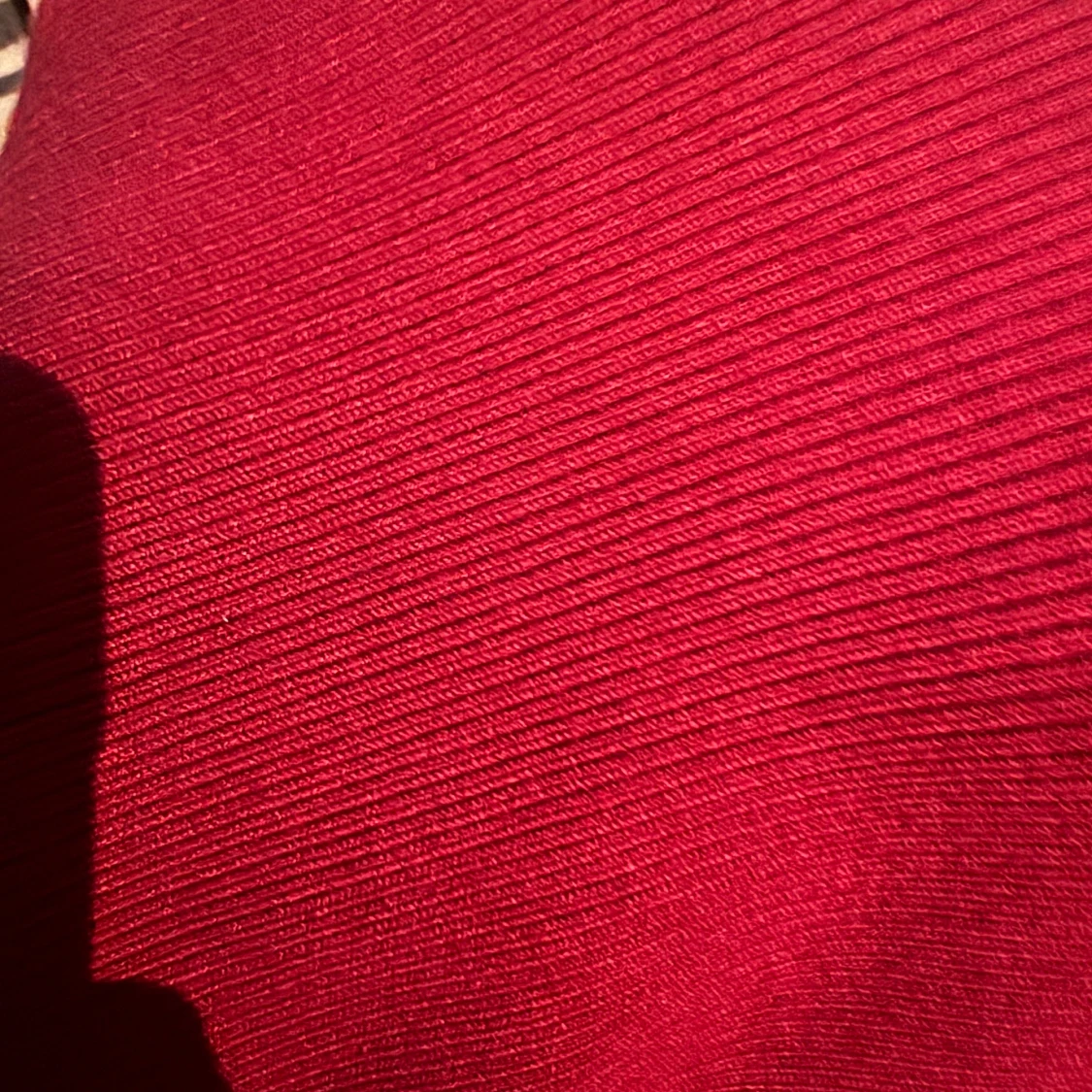 Röd längärmad klänning - 2