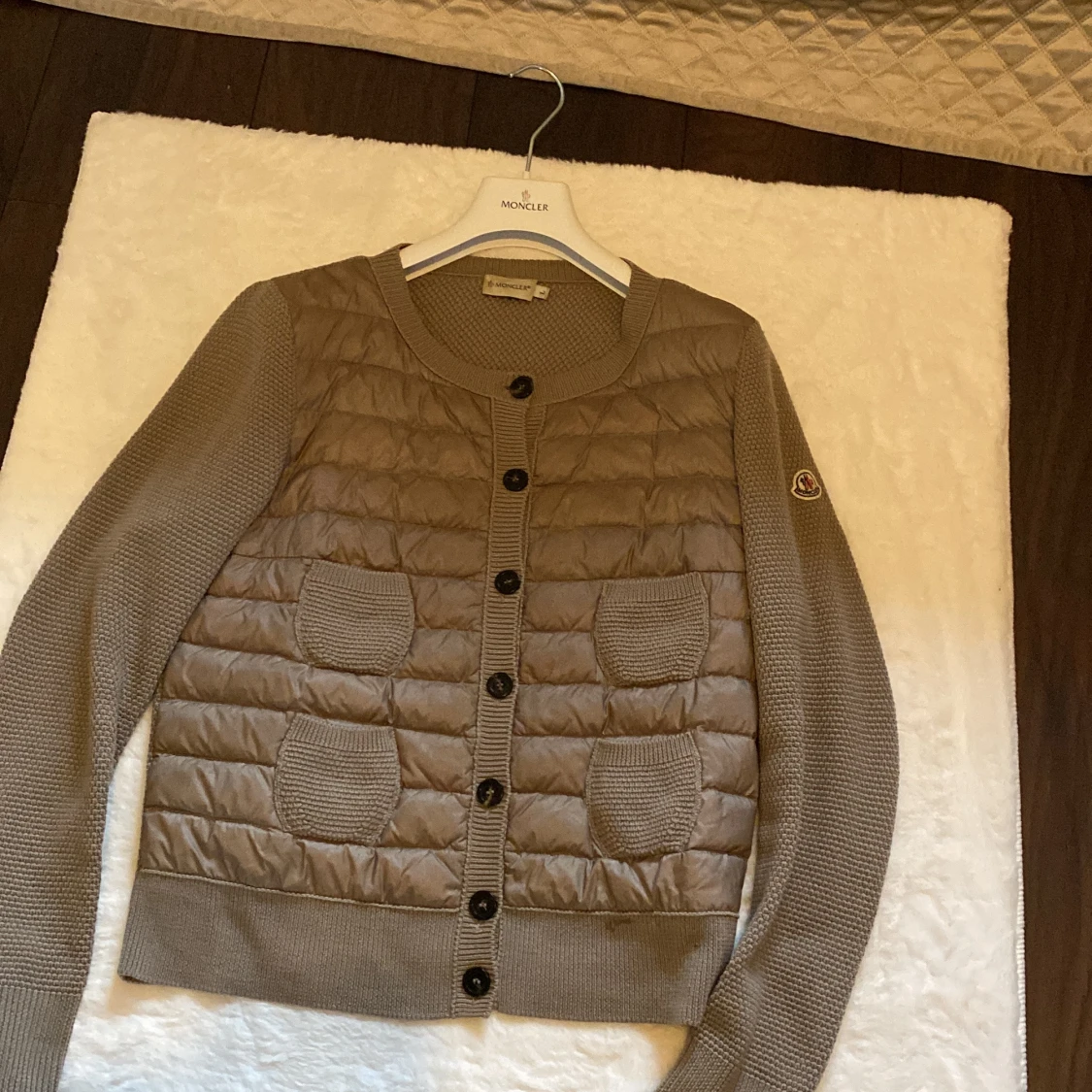 Moncler quiltad cardigan  - 1