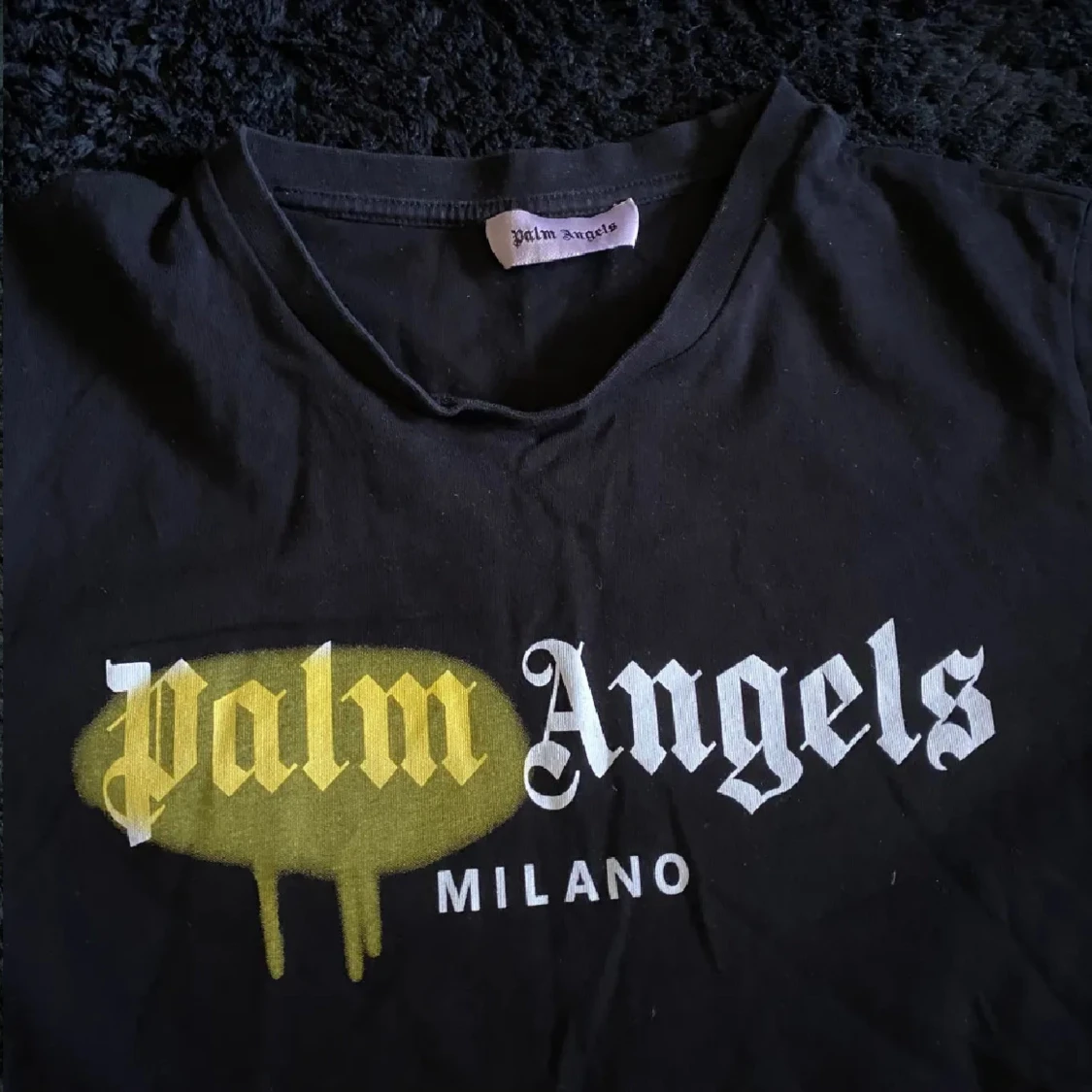 Svart Palm Angels t-shirt Milano - 1