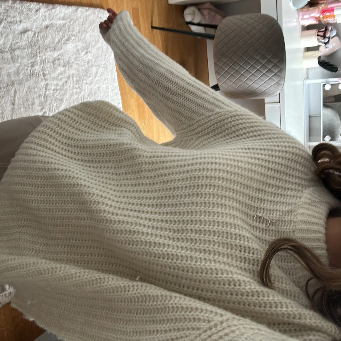 Beige stickad tröja🤍 - 3