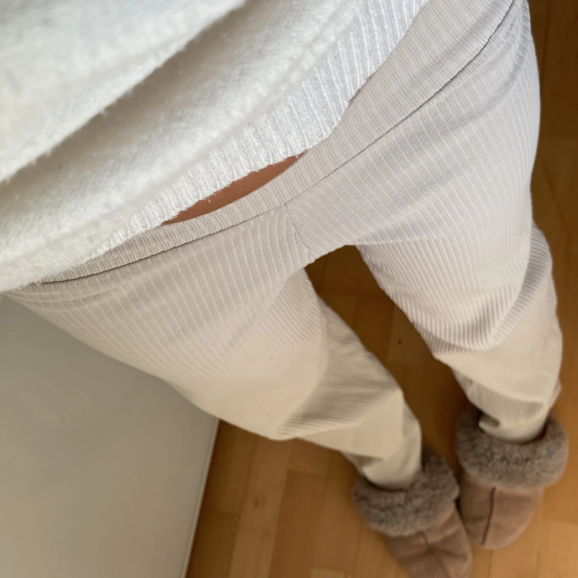 Ribbstickade mjukisbyxor från SOC - 1