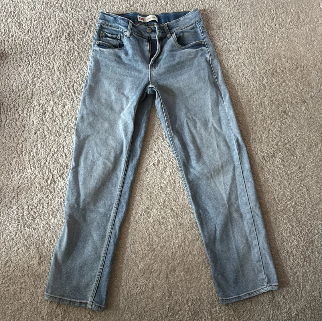 Levi's ljusblå raka jeans - 3