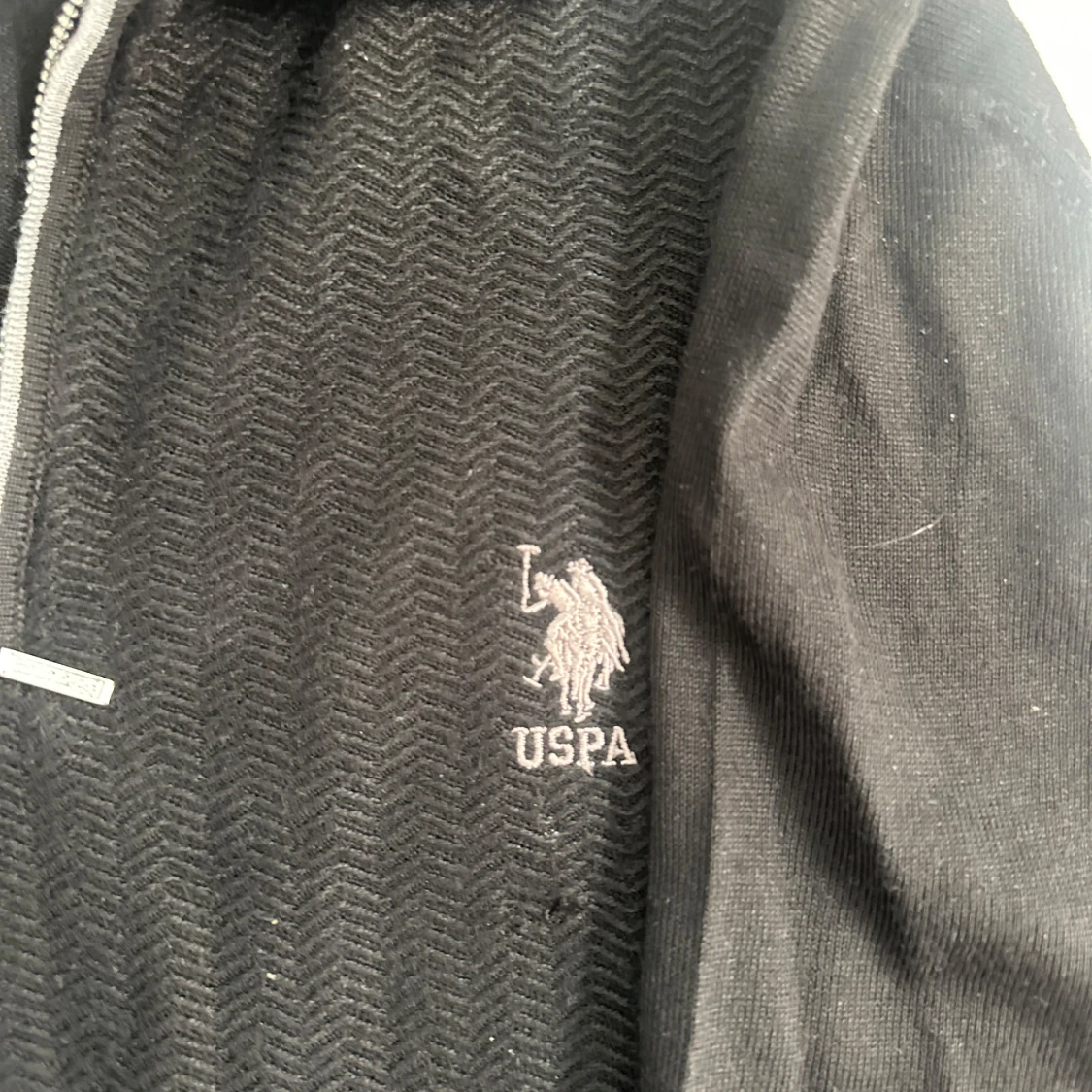 Svart half zip tröja från US Polo Assn - 1