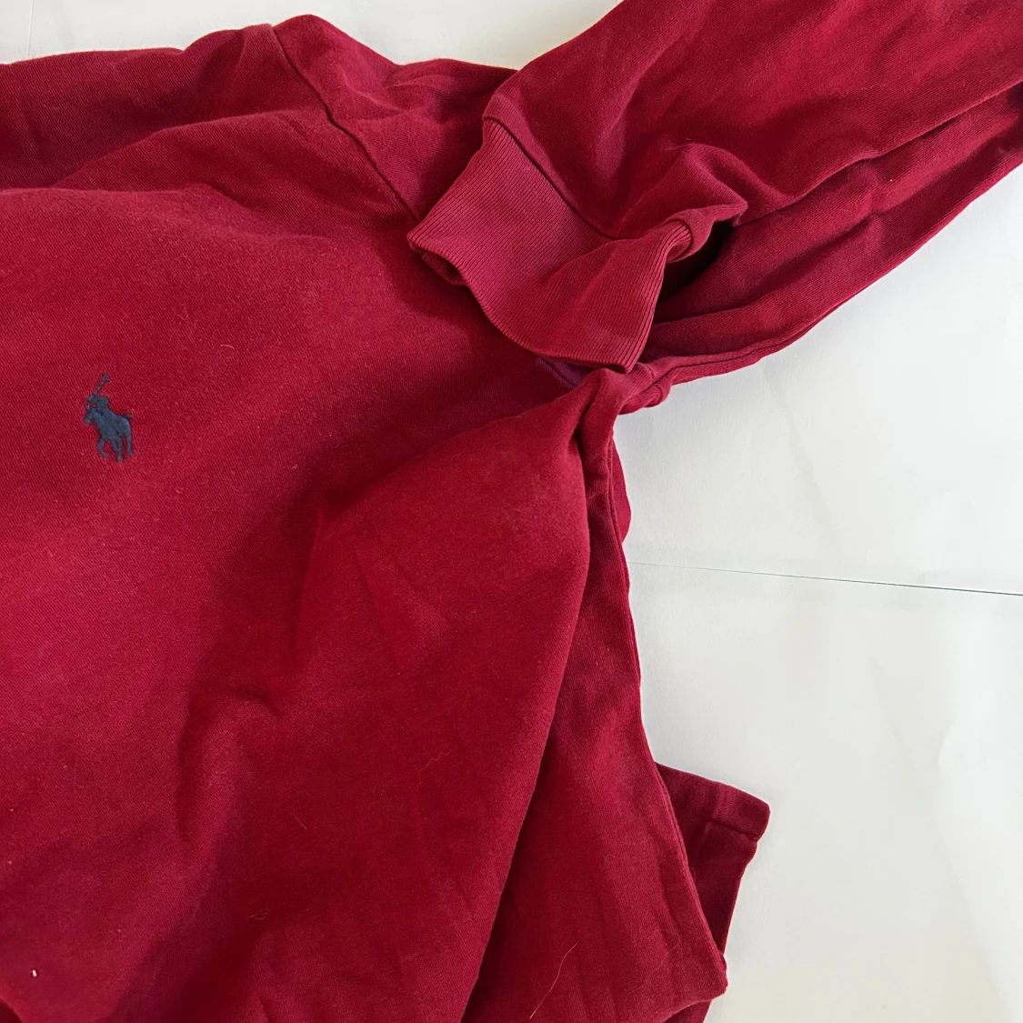 Vinröd pikétröja Polo Ralph Lauren - 4