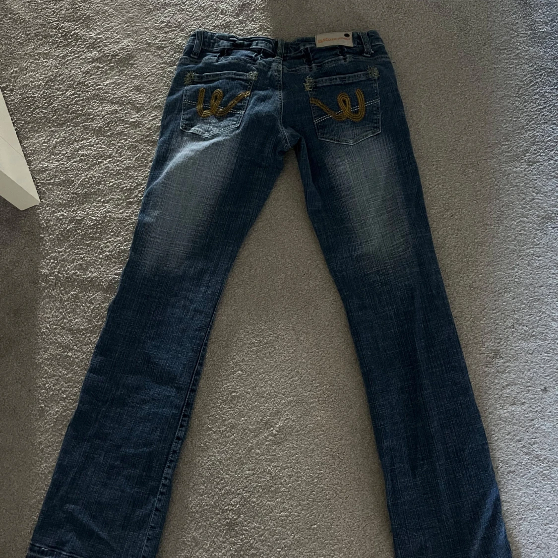 Mörkblå lowwaist jeans från Before Jeans - 3