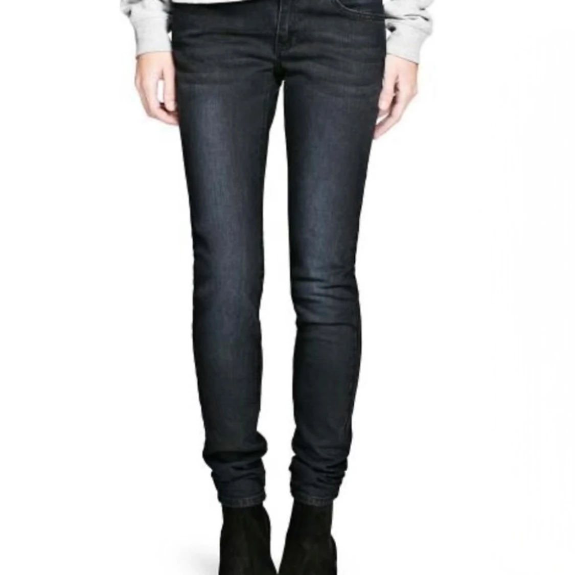 Svarta skinny jeans Mango