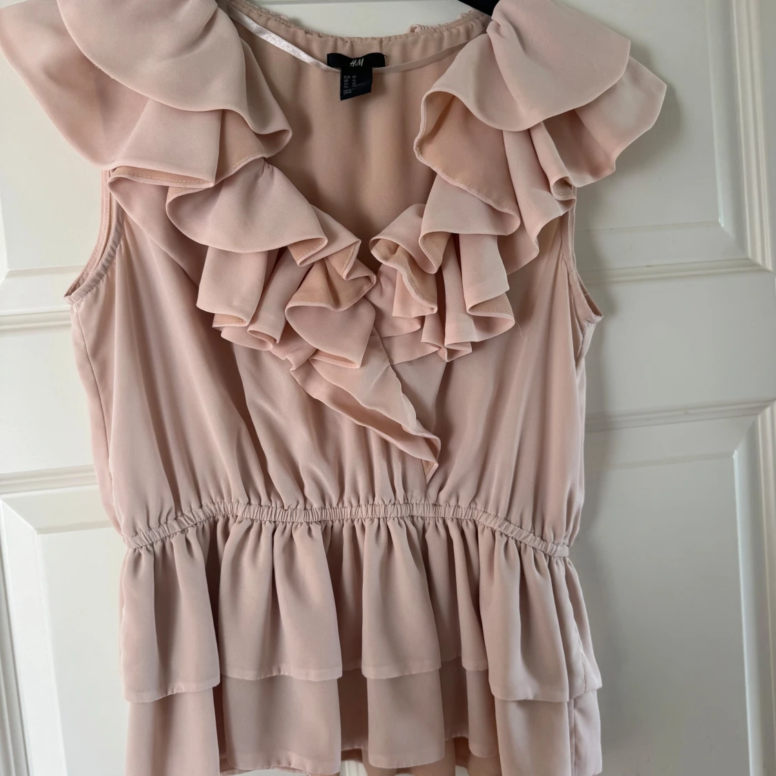 Ljusrosa volangblus från H&M🩷