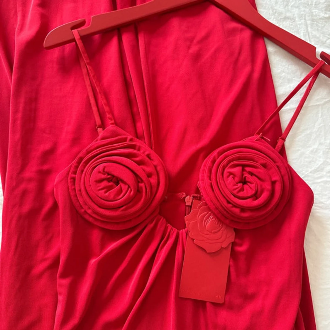 Röd långklänning Magda Butrym H&M - 4