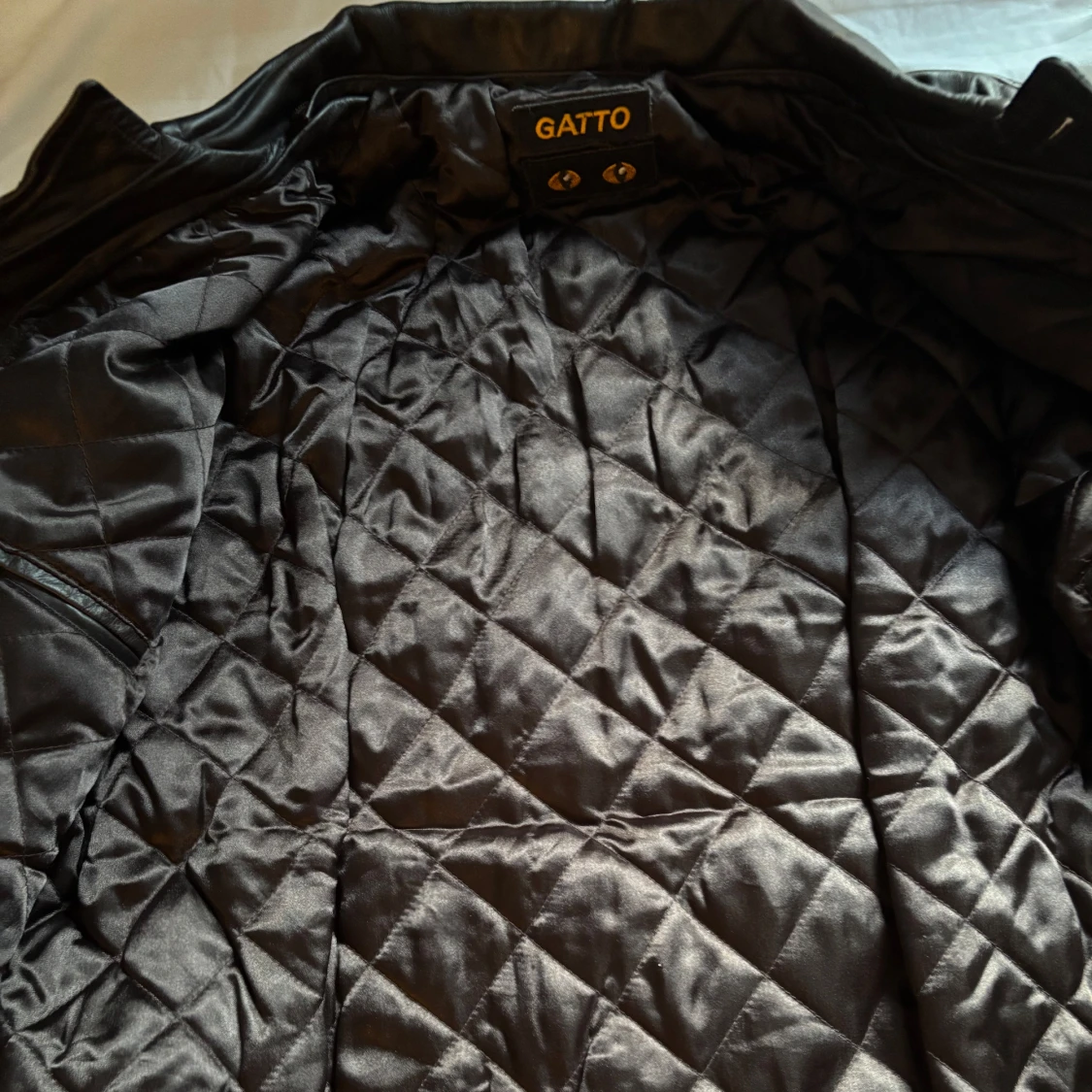Svart skinnjacka från GATTO - 3