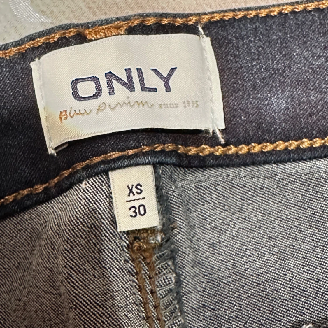 Mörkblå skinny jeans  - 3