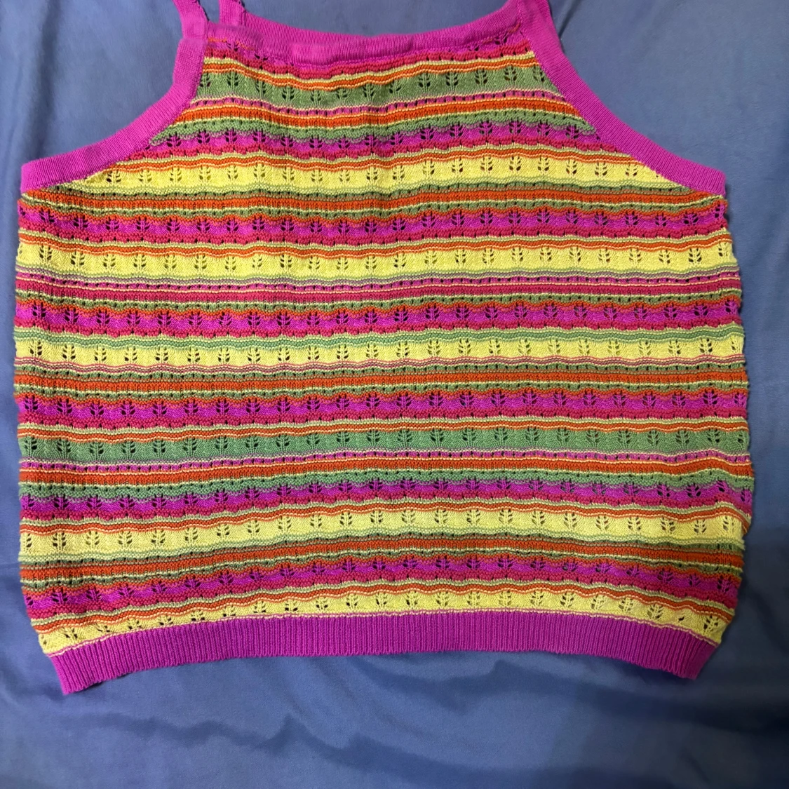 Färgglad randig linnetopp från Primark - 1