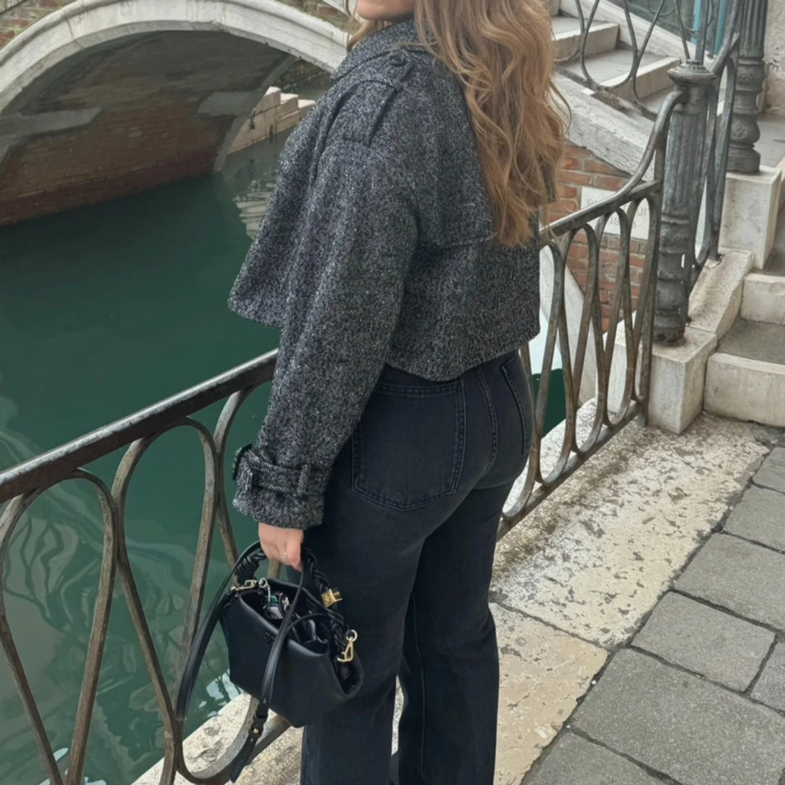 Grå rutig kavaj från Stradivarius - 1