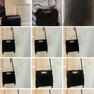 Svart axelväska med fransar - Maje väska , bra skick. Knappt använd .