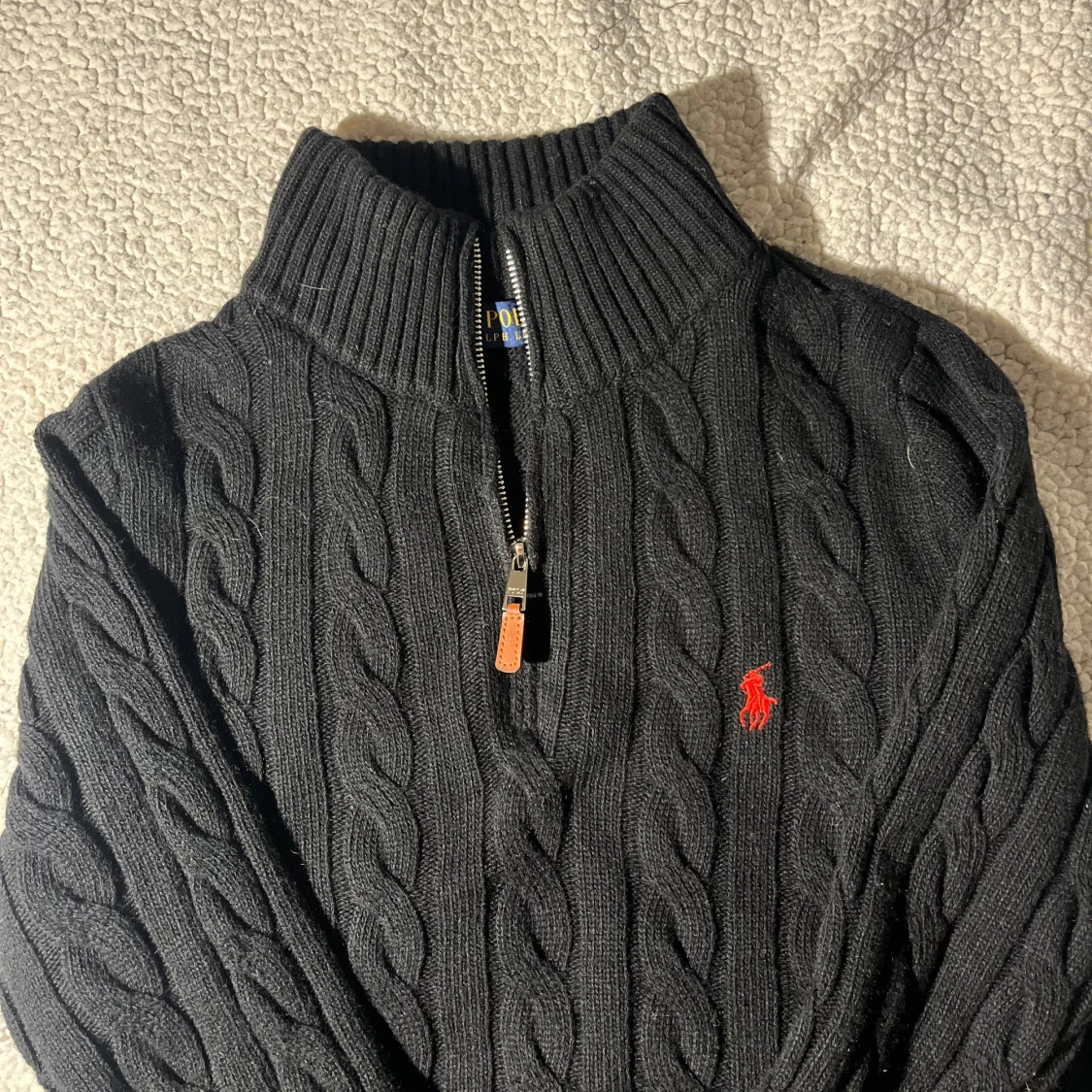 Halv zip stickad från Polo Ralph Lauren