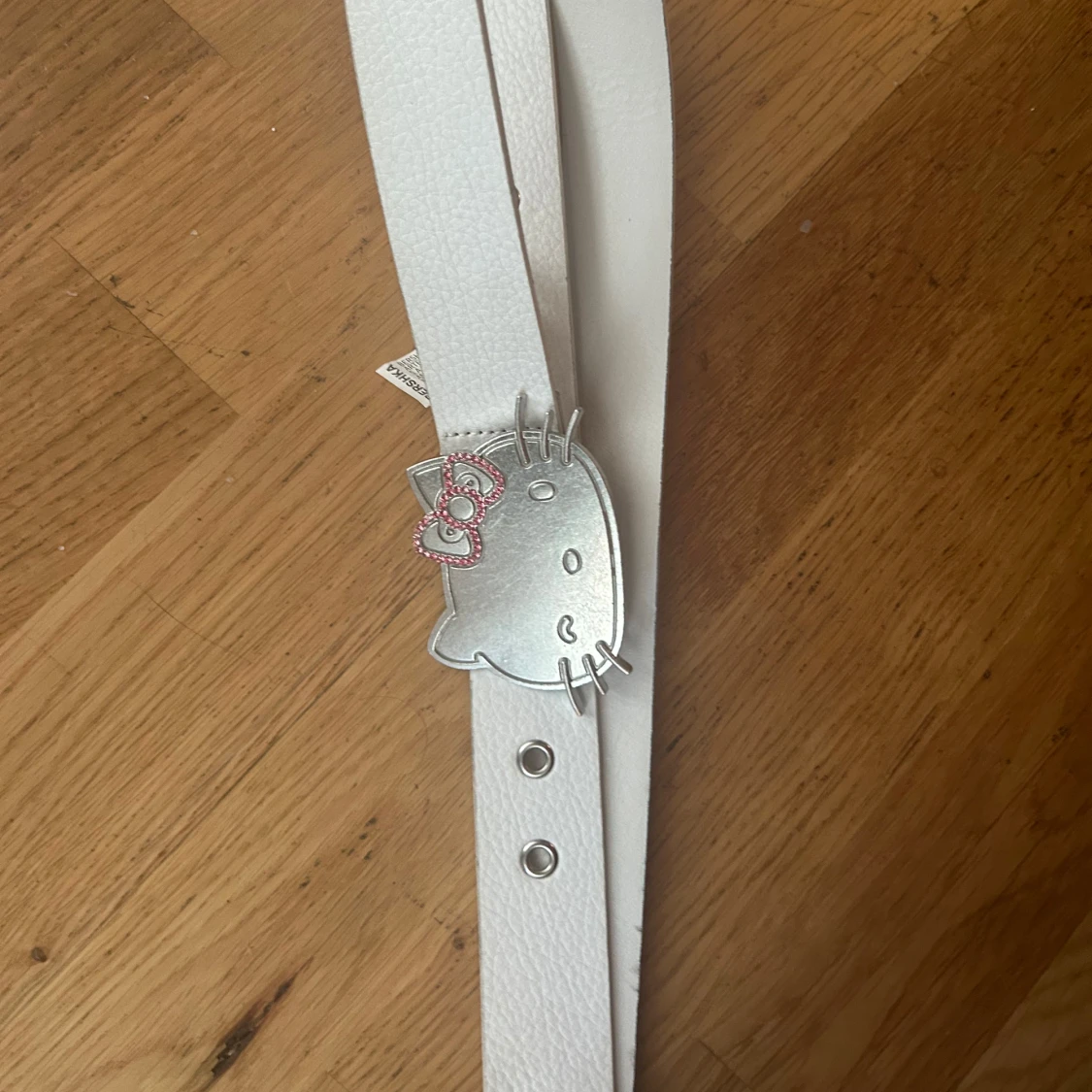 Vitt Hello Kitty bälte - 1