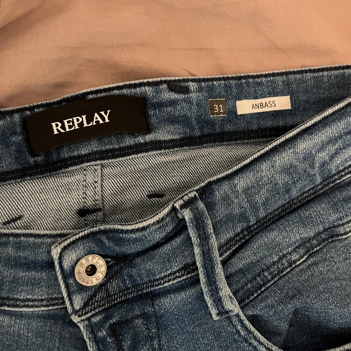 Blå Replay jeans straight fit(HELT NYA) - 4