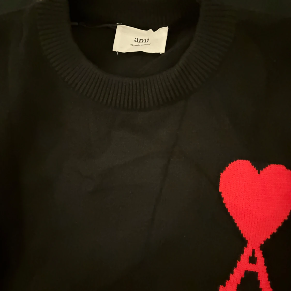 Svart stickad tröja från Ami Paris - 2