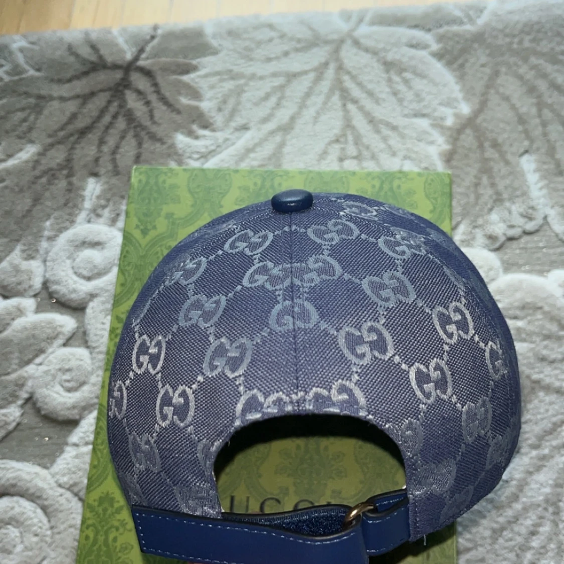 Blå keps från Gucci med monogram - 4