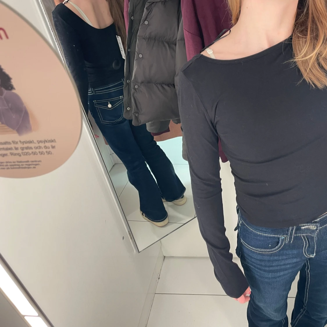 Blå bootcut jeans från Gina Tricot - 1