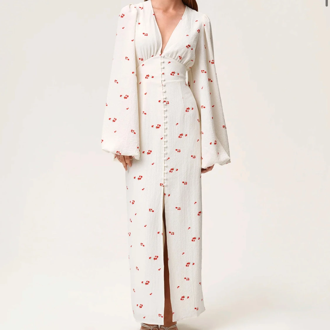 adoore positano dress white/red